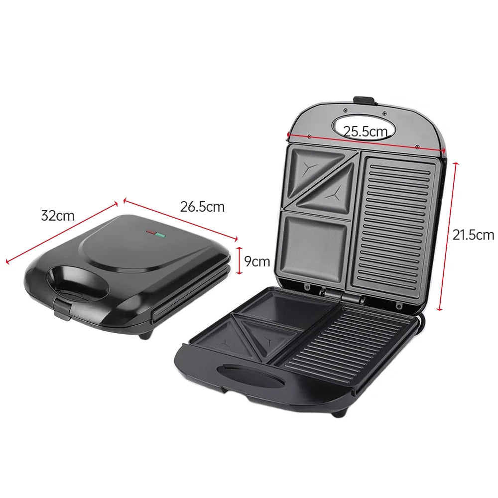Non-Stick 3in1 Electric Grill Waffle Maker S188