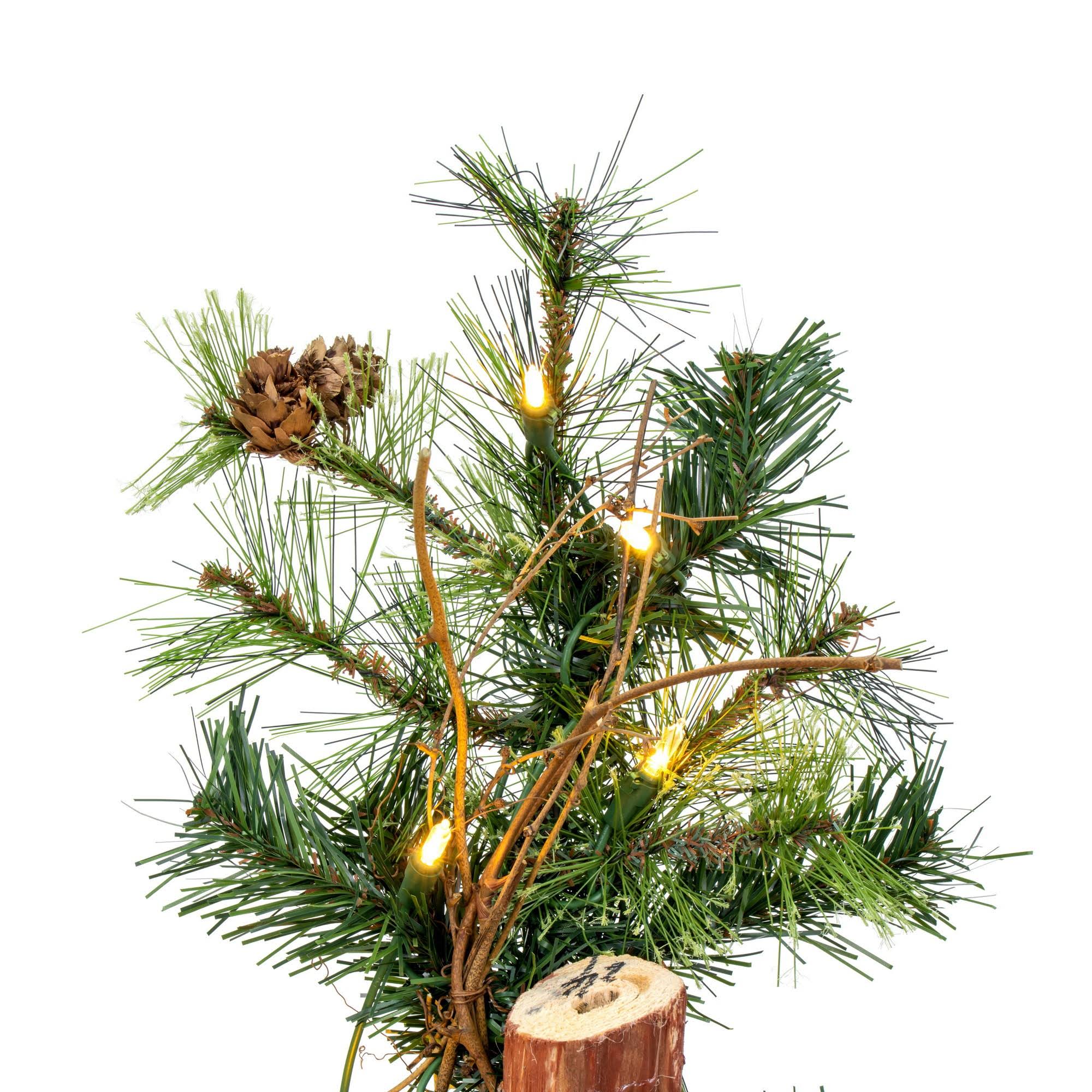 6& Mixed Country Alpine Tree with 200 Warm White LED Lights E442044