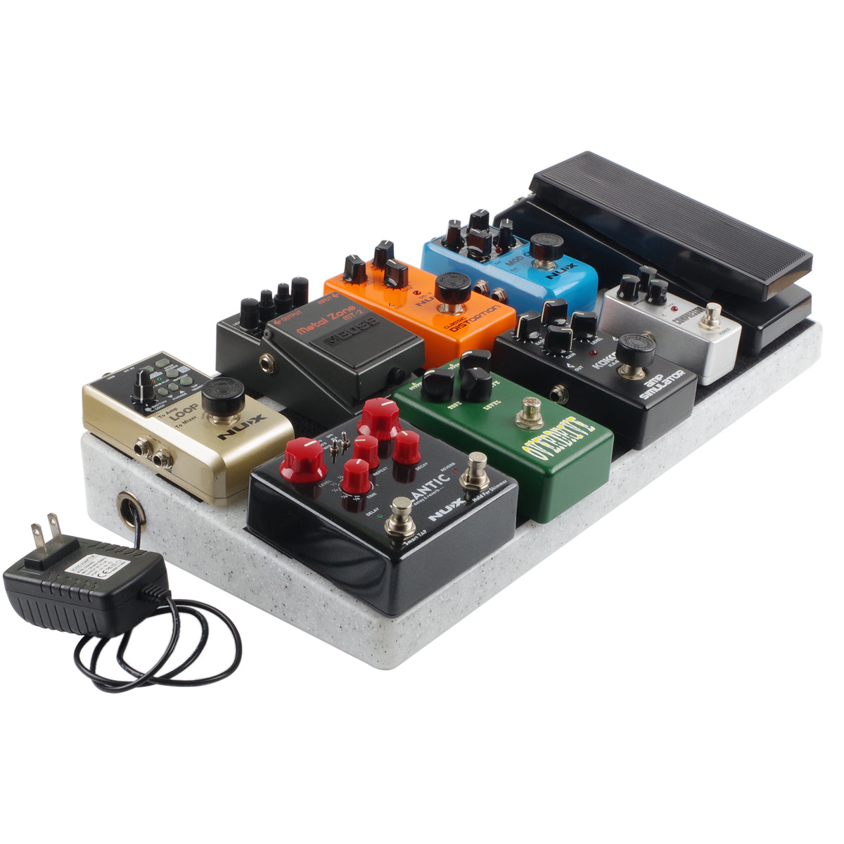 Large Portable Guitar Effect Pedal Board with Carry Bag Z91715