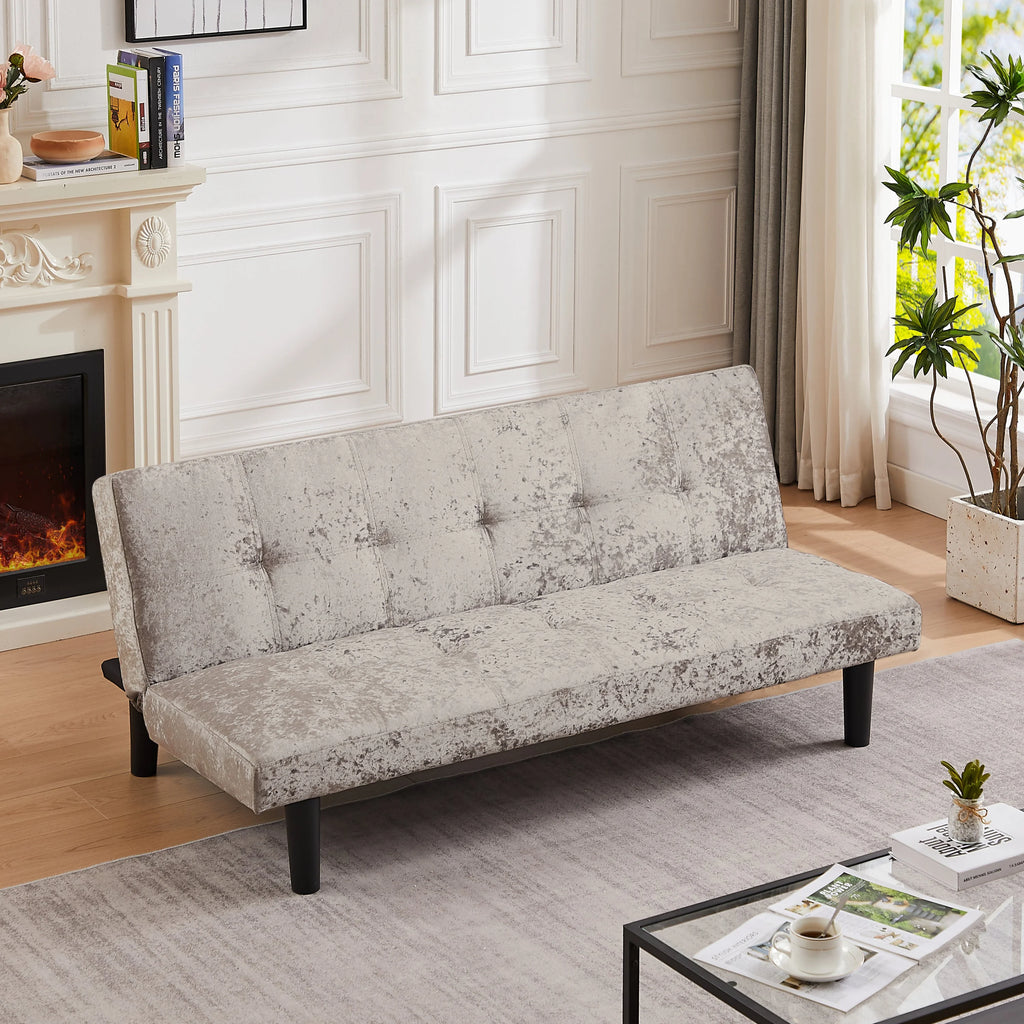 Silver Convertible Sofa Bed Z17703