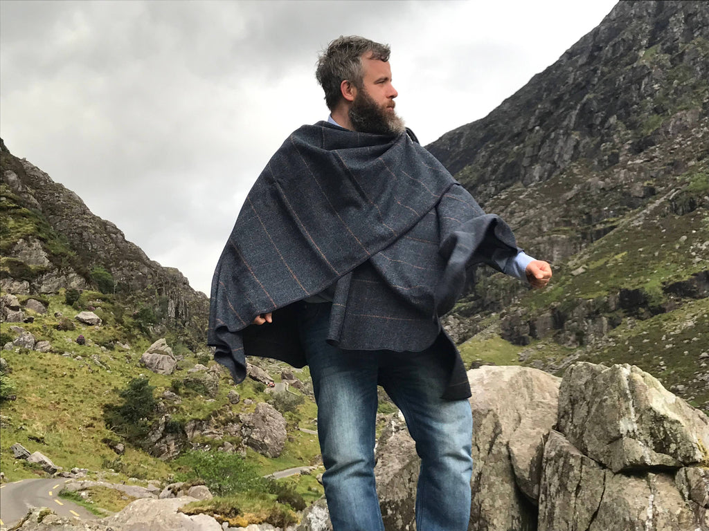 100% Wool Handmade Ruana U7557