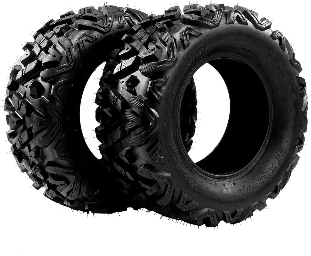 2PCS 26x11-12 ATV/UTV 6 PLY Rear Tubeless Tires P4040