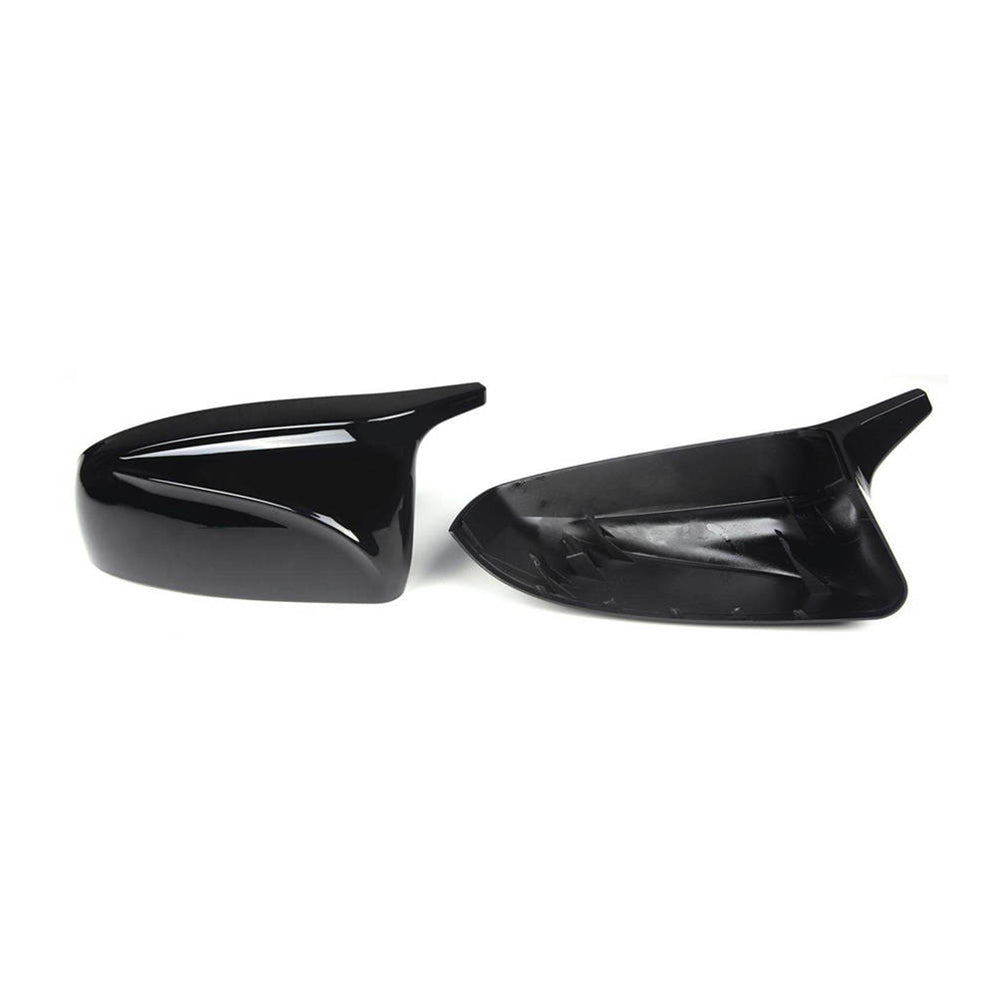 Glossy Black ABS Plastic Rear View Mirror Covers W148