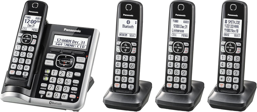 Bluetooth Cordless Phone System with Answering Machine - 5 Handsets U2667