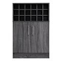 Sonoma Gray Oak Bar Cabinet L29419