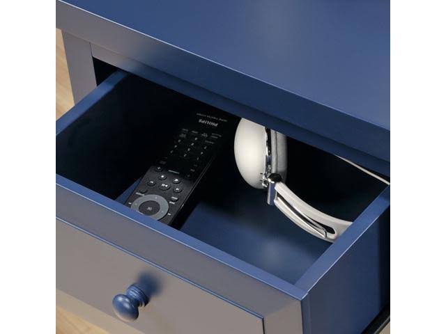 Indigo Blue Finish Side Table W541976