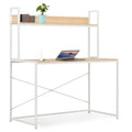White and Oak Computer Desk Z67725