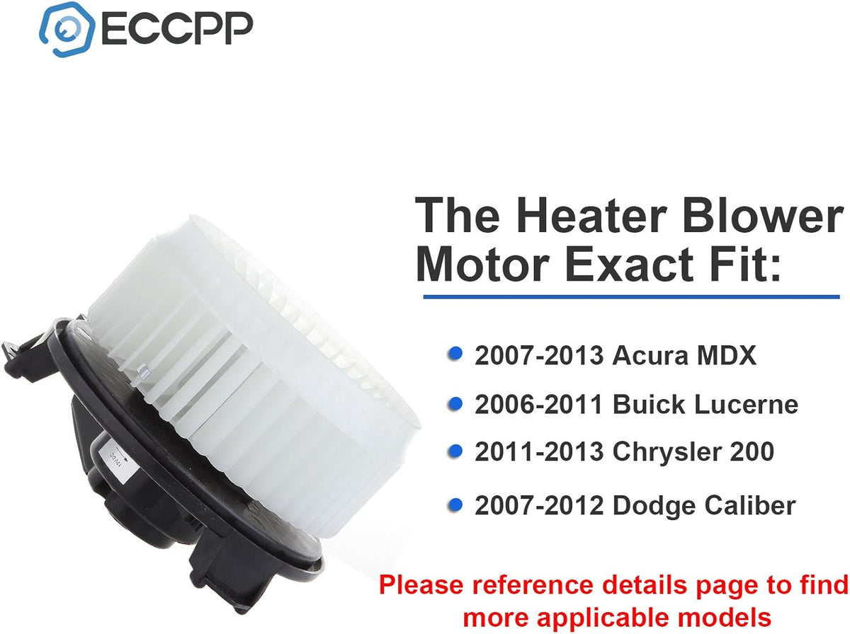 HVAC Plastic Heater Blower Motor with Fan Cage Replacement C623964