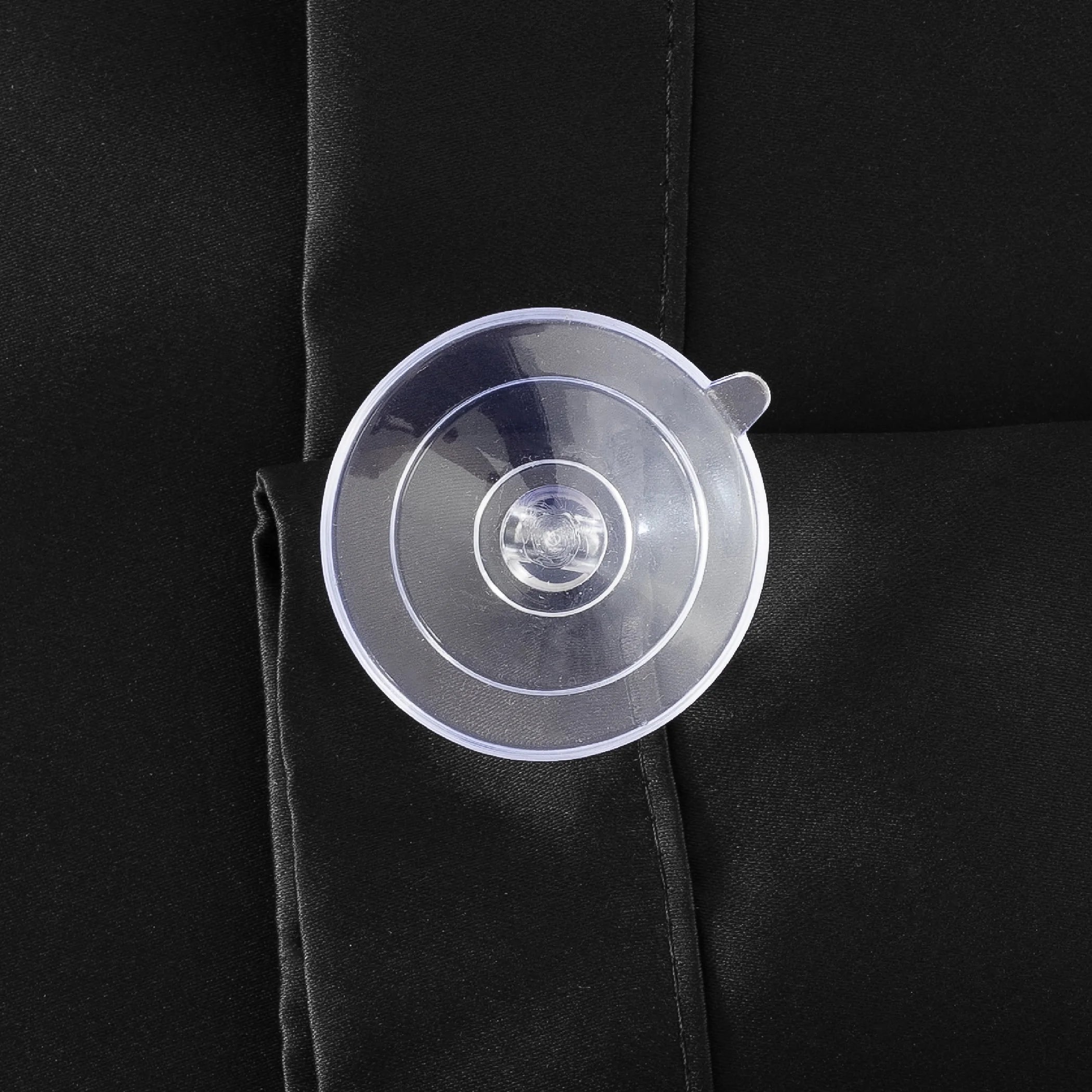 100% Blackout Suction Cup Curtain Panel, 50"x78", Black A7618