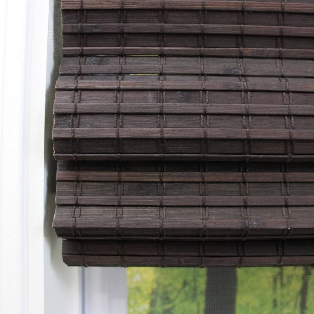 Brown Cordless Roman Shade K4753