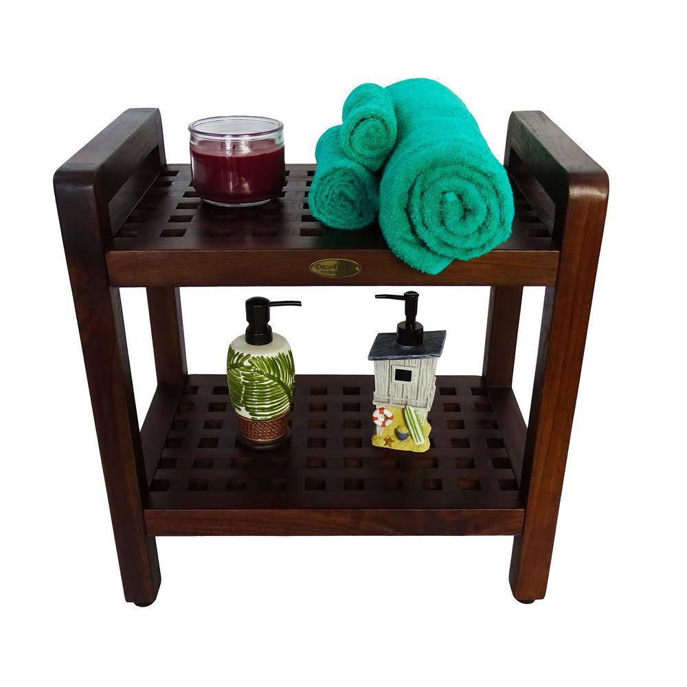 Teak Shower Bench with Handles M34877