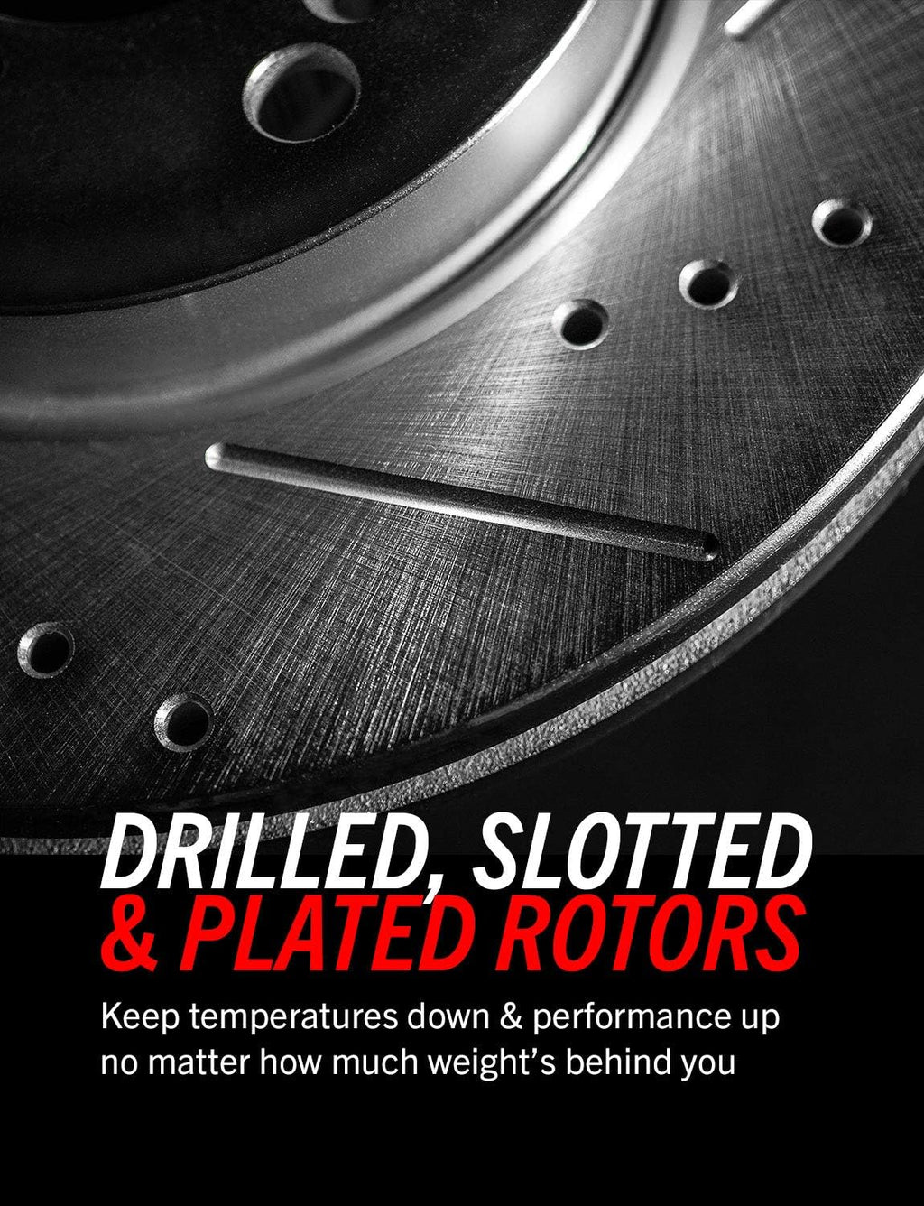 Front Z36 Carbon Fiber Ceramic Brake Pads and Drilled/Slotted Brake Rotors T702684