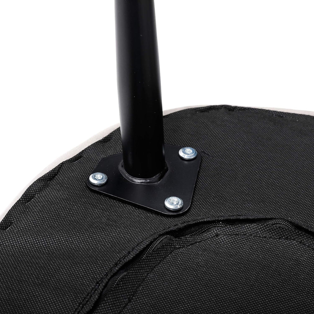 Grey Velvet Ottoman Foot Stool with Steel Legs A58046