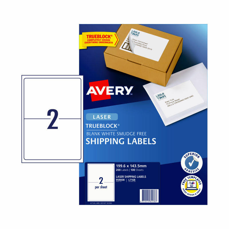 Laser Label Pack of 100 N21193