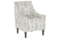 Espresso/Tan Paisley Accent Chair F571909