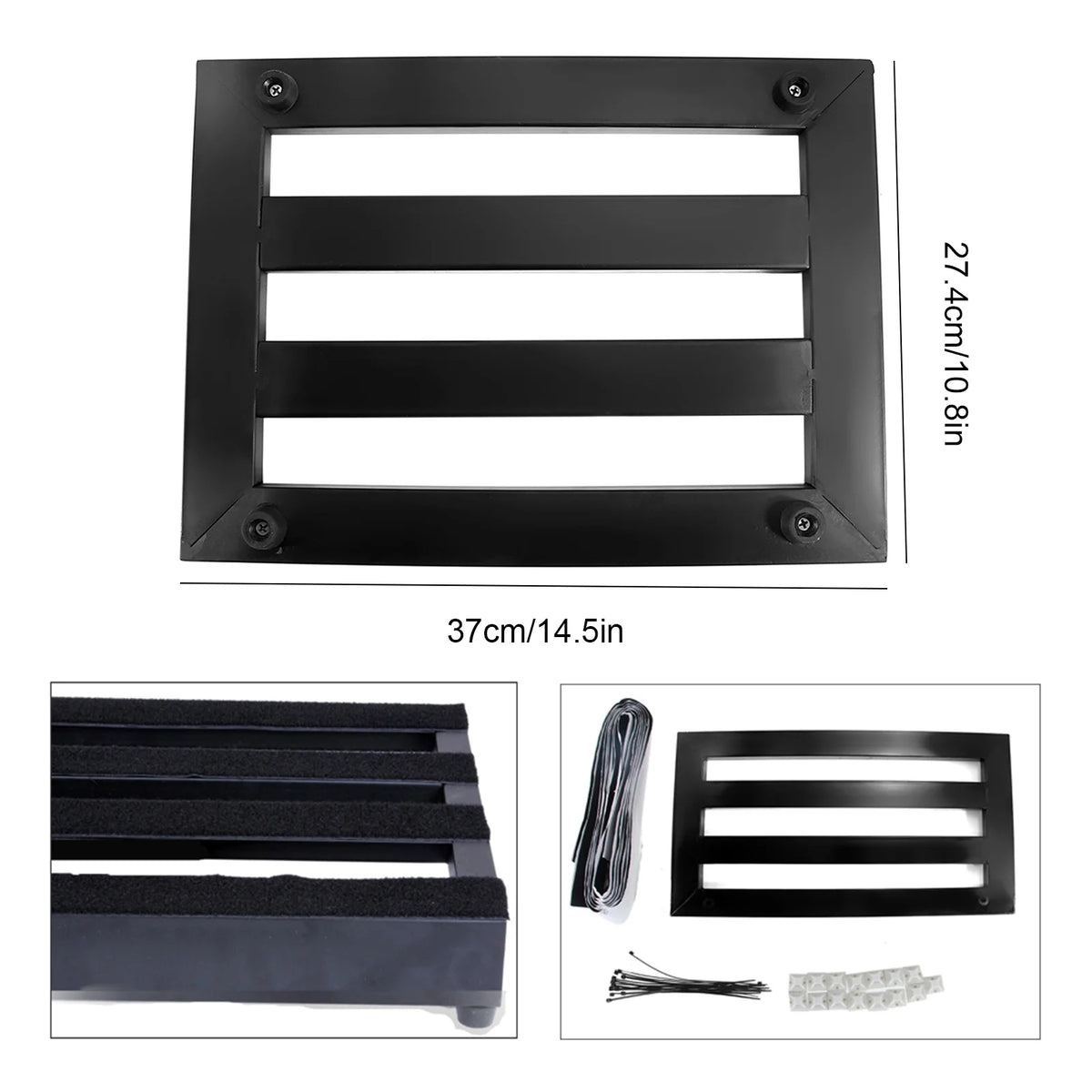 Electric Guitar Effect Pedal Board 370x274x40mm Portable Z716
