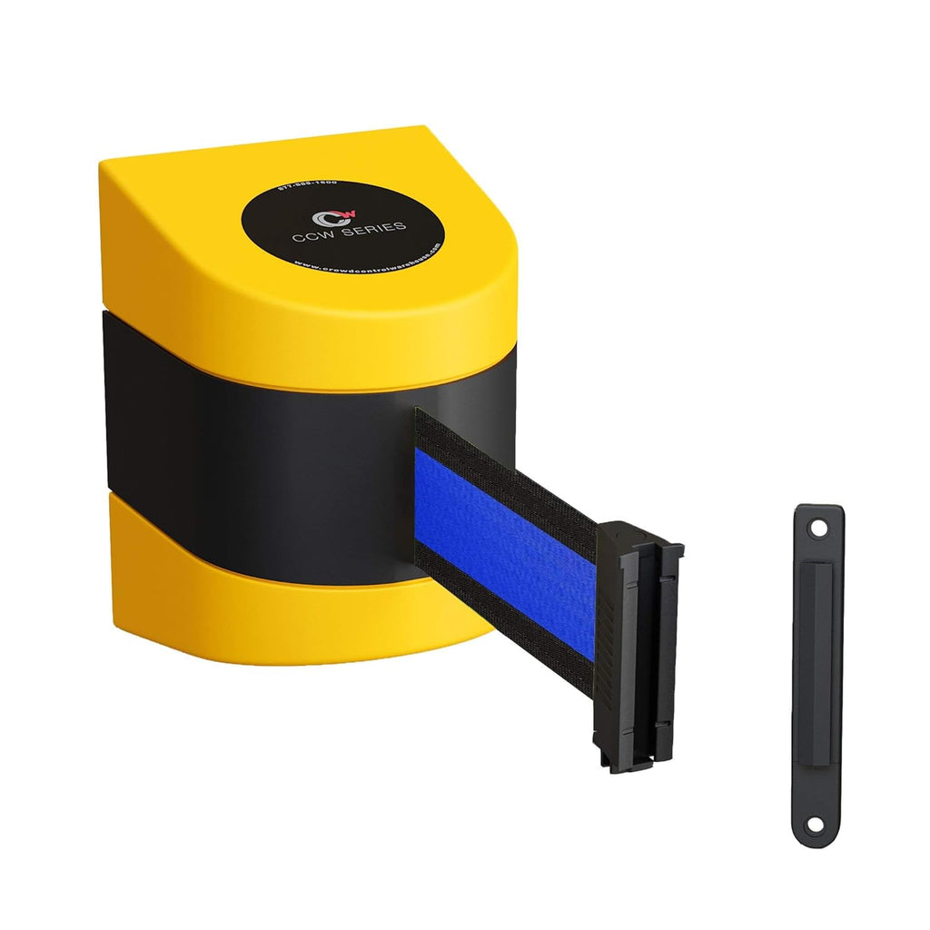 Wall Mounted Retractable Belt Barrier with Black ABS Case W7719