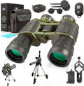 12X50 Full Size Binoculars with Tripod & Smartphone Adapter Carrying Bag J310332