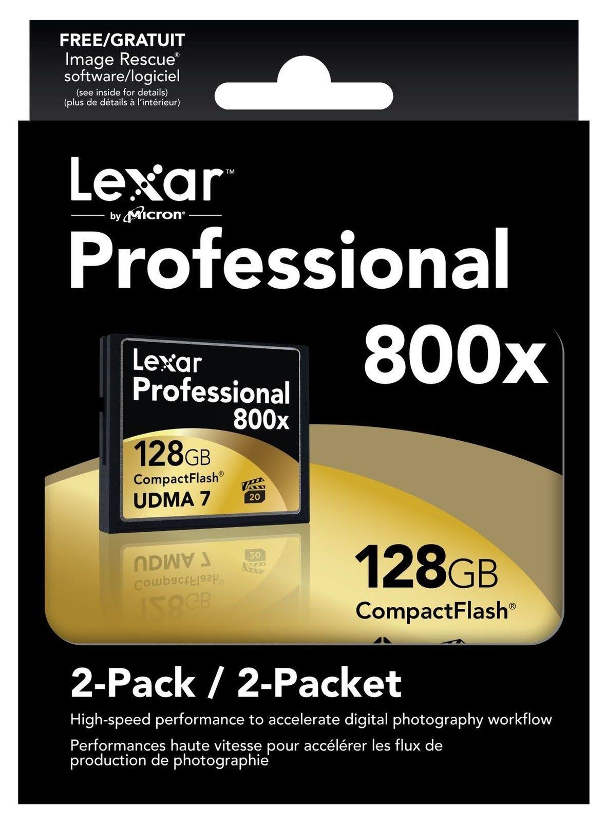 128 GB CompactFlash Memory Card - Pack of 2 G221338