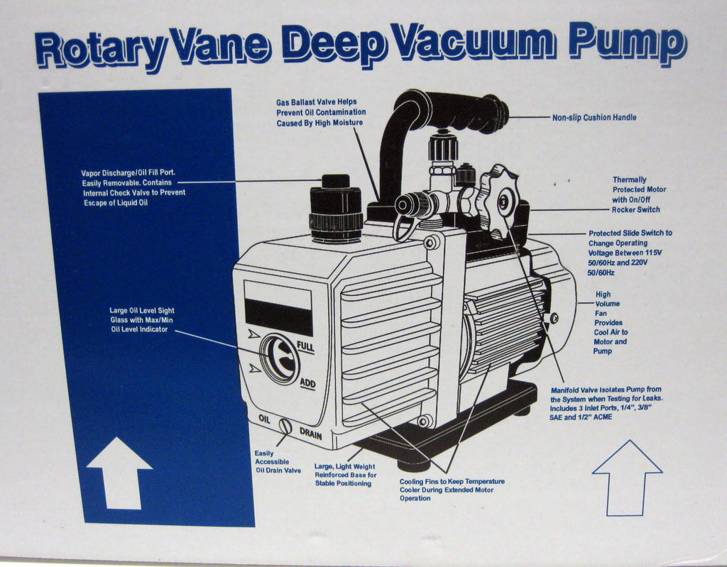 6 CFM Two Stage Vacuum Pump N758378