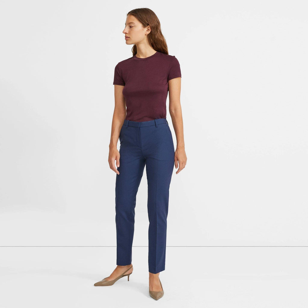 Blue Full Length Pant in Good Wool E45220