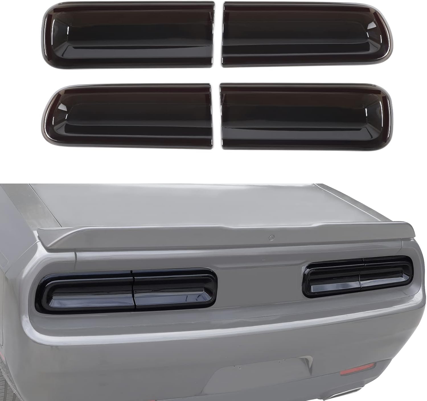 Smoked Tail Light Covers Rear Light Guards Exterior Accessories N9599