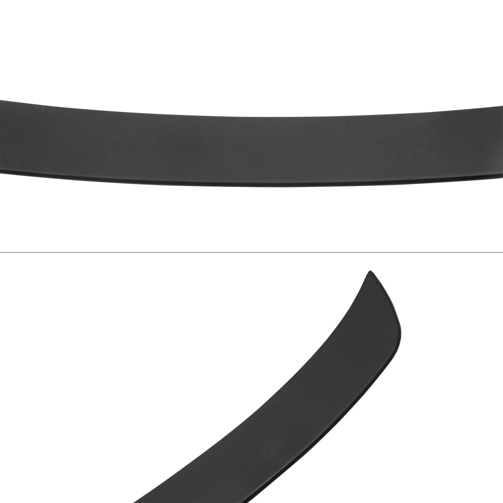 Matte Black ABS Plastic Trunk Spoiler Lip Wing H6410