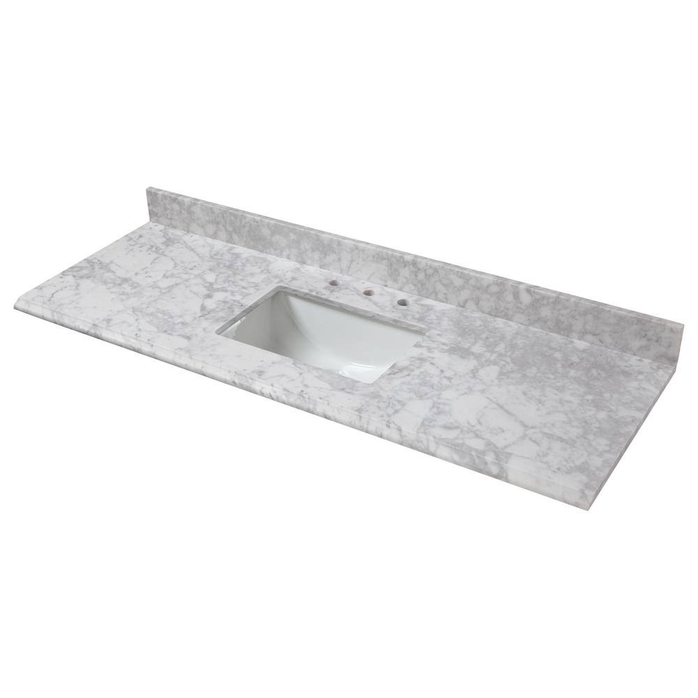Marble Single Trough Sink Vanity Top F73292