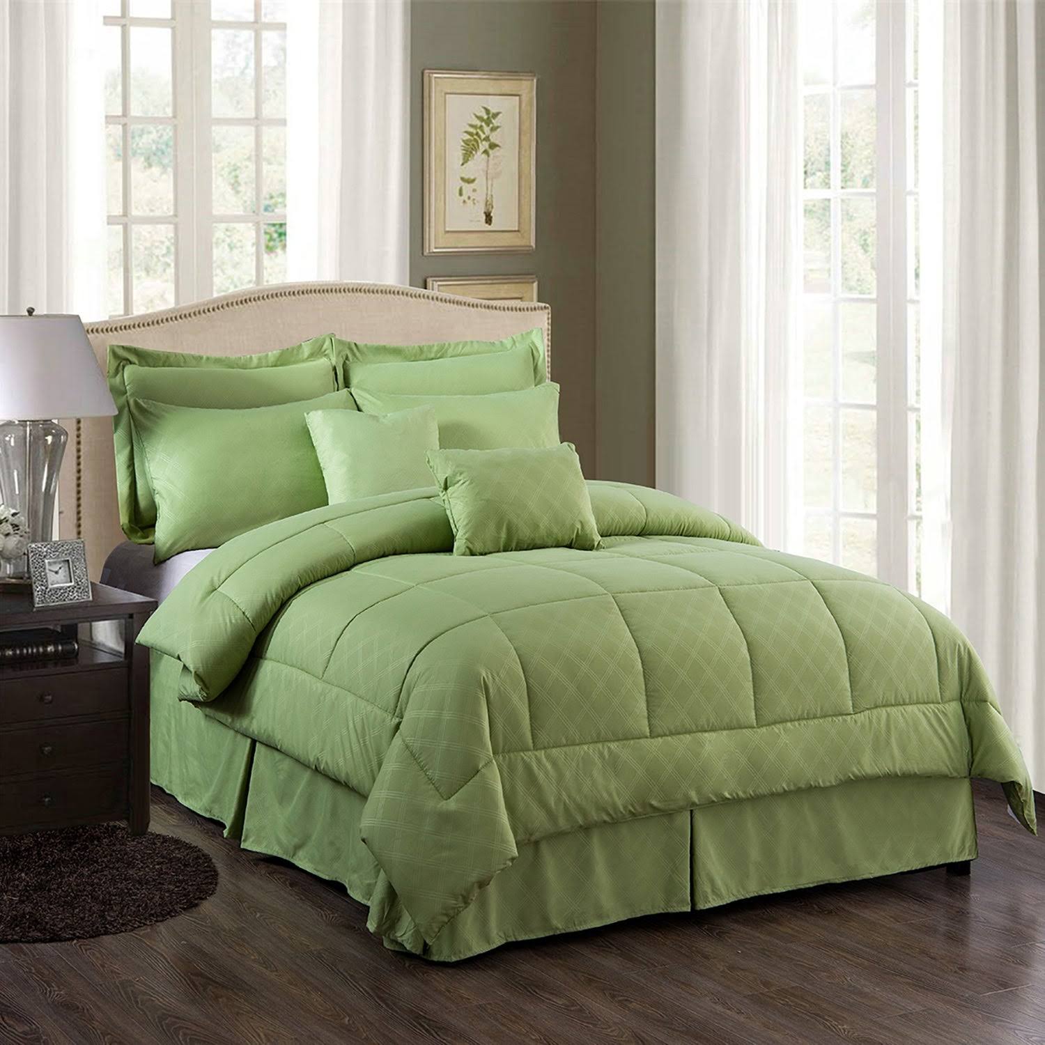 10-Piece Microfiber Comforter and Sheets Set - Twin I690706