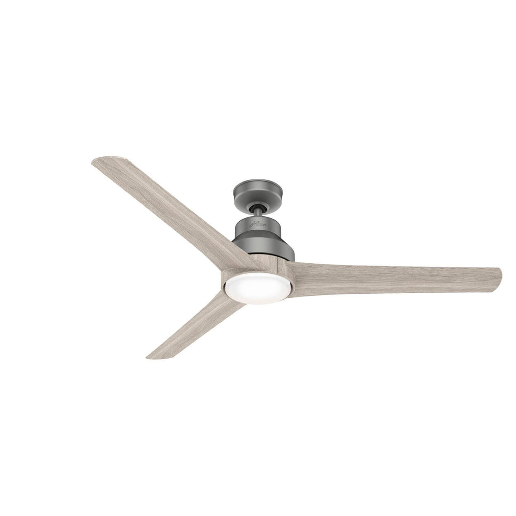 Matte Silver LED Ceiling Fan I93500