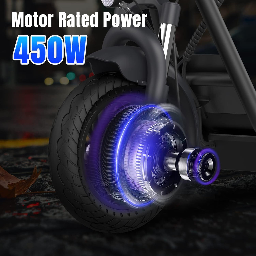 Electric Kick Scooter with 350W Brushless Motor, 50 Miles Long-Range Battery, Foldable J5264