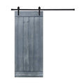 Gray Finish Barn Door with Hardware Kit B500