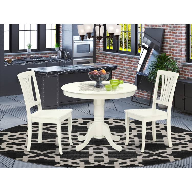3PC Round 36 inch Table and 2 Chairs N810