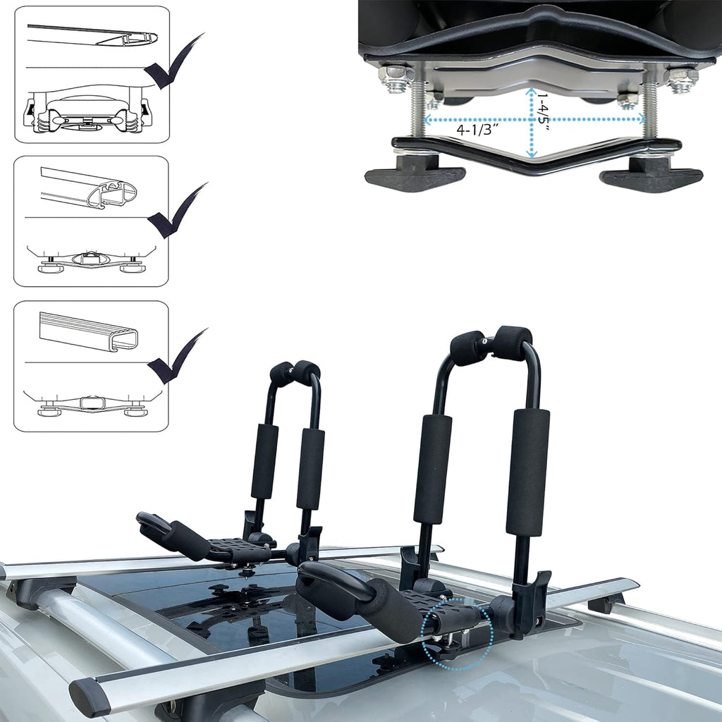 J-Style Foldable Kayak Roof Rack Pack of 2 I221
