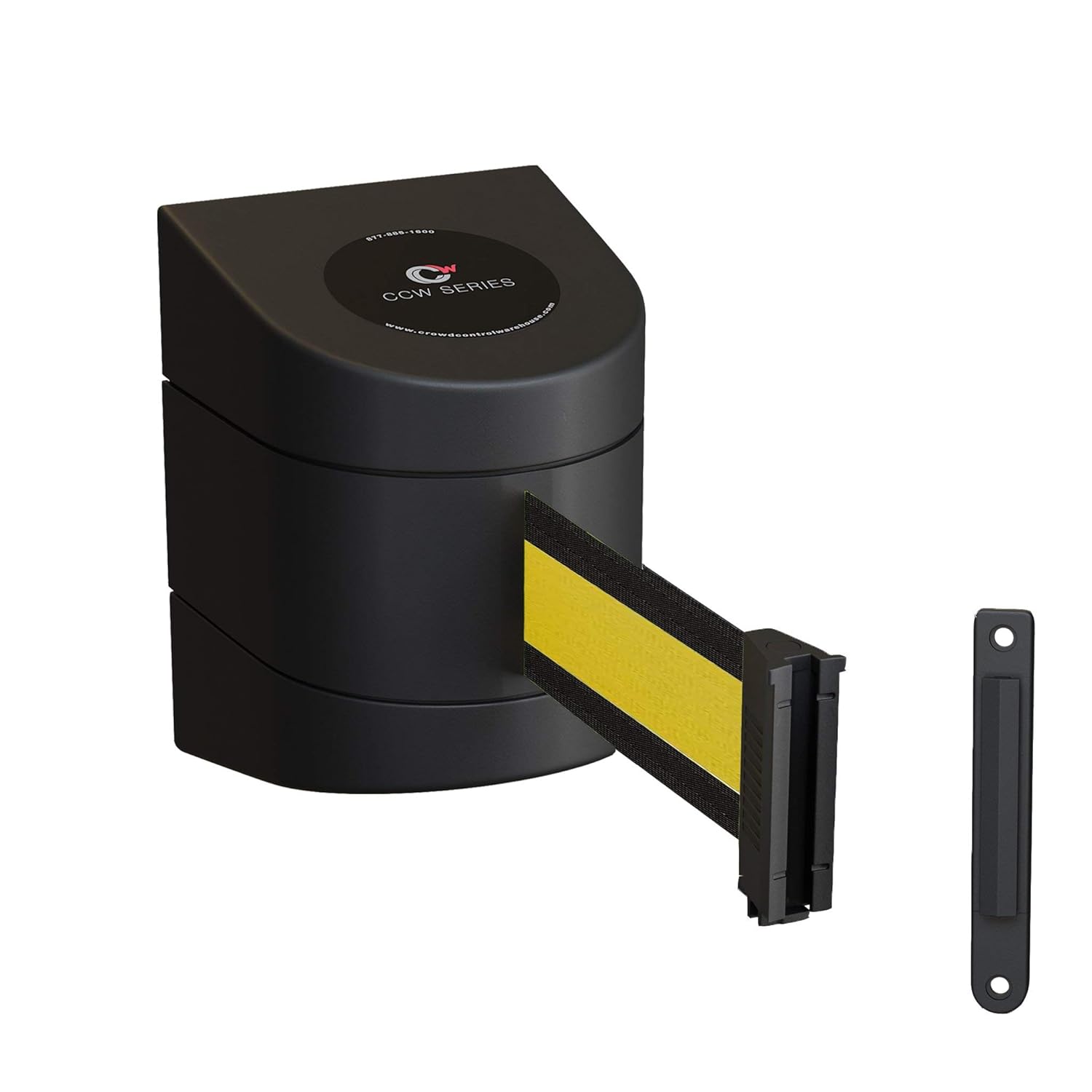 Wall Mounted Retractable Belt Barrier with Black ABS Case W7719