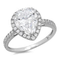 18K White Gold Halo Engagement Ring G83993