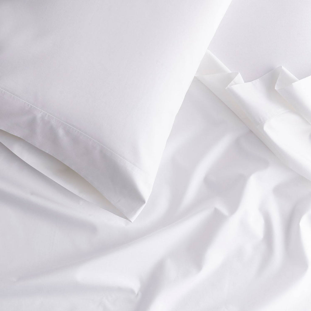 Oversized Queen Supima Cotton Percale Deep Pocket Flat Sheet Green X720