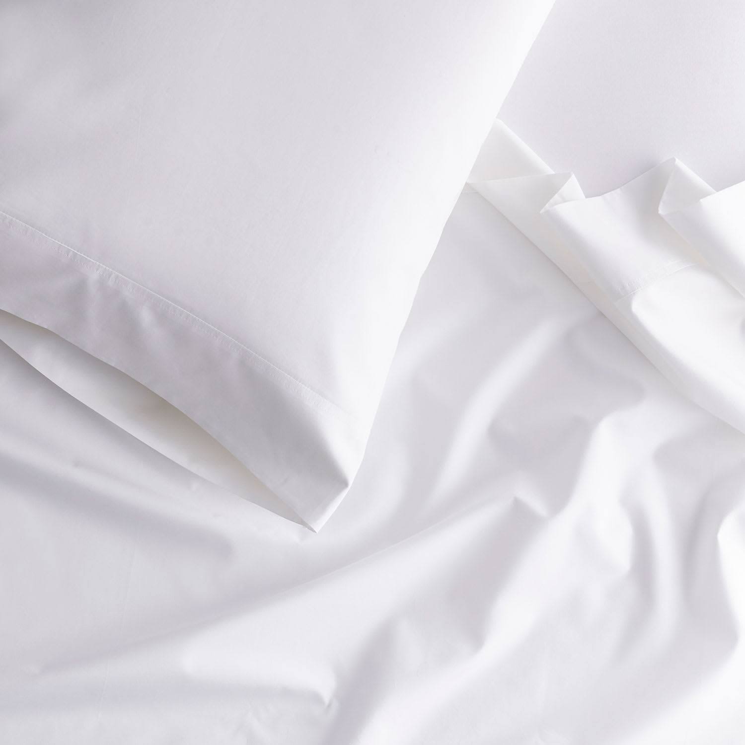 Oversized Queen Supima Cotton Percale Deep Pocket Flat Sheet Green X720