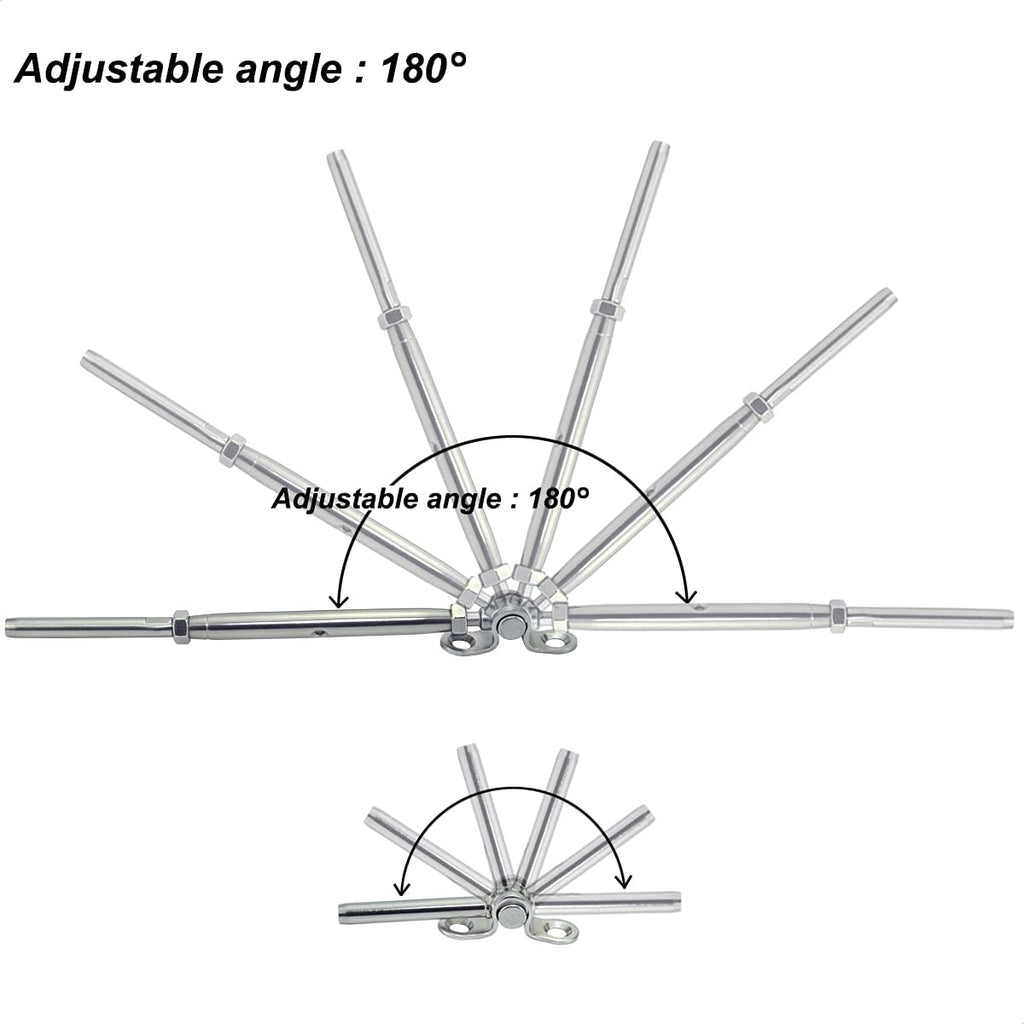 20 Pairs Stainless Steel Cable Railing Hardware Kit S911