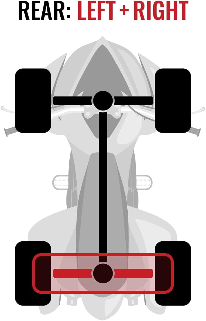 Rear Left Right Axles Pair for Polaris 800 Ranger 4X4 M20979