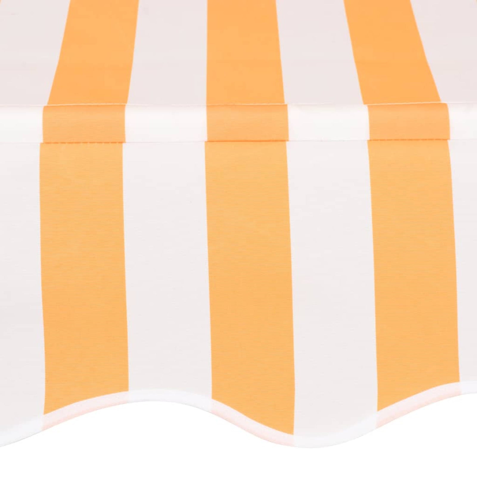 Manual Retractable Awning 118.1" Orange and White Stripes M263