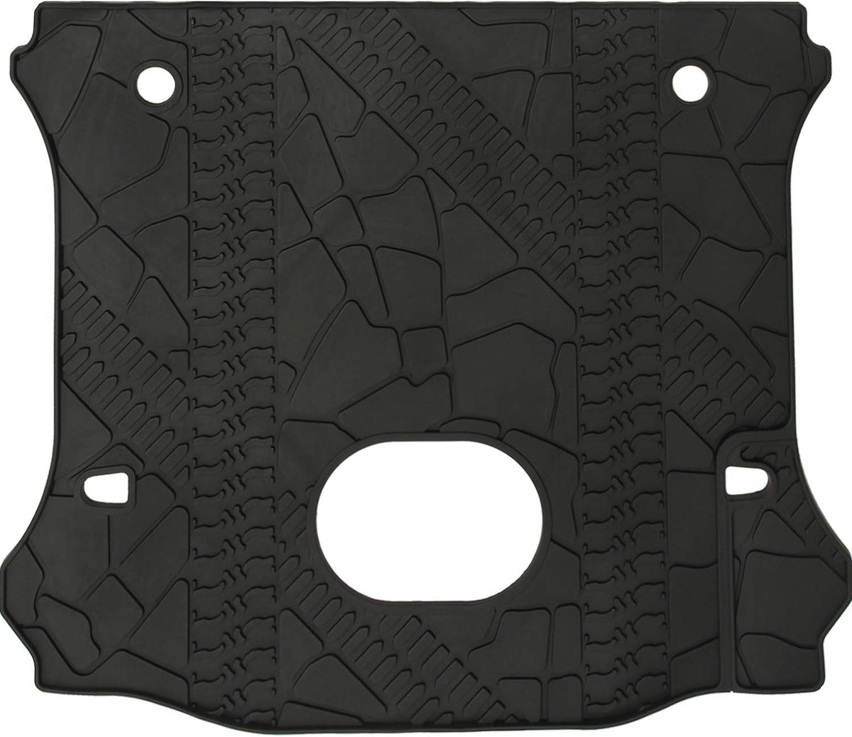 Black TPE Cargo Liner Rear Floor Mat for Jeep Wrangler Unlimited 4 door Z161647