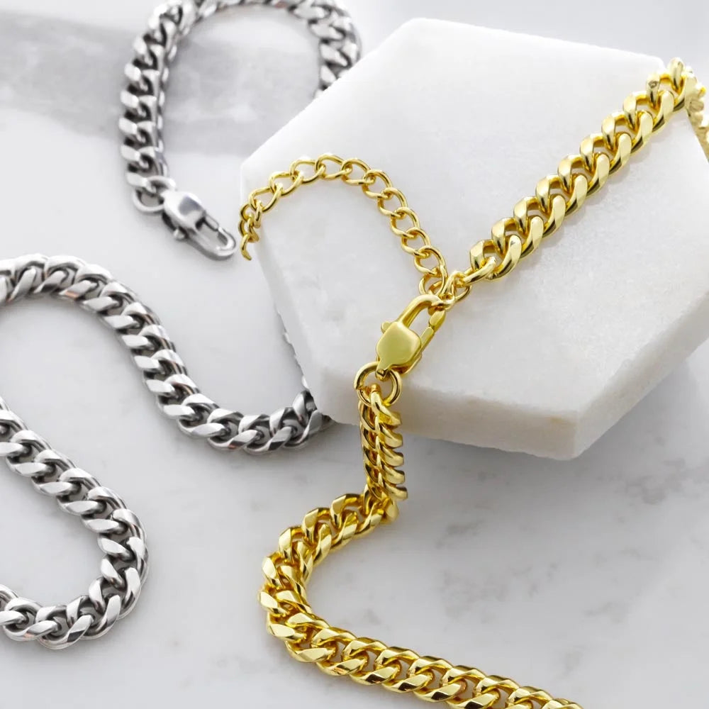 Yellow Gold Male Link Chain Necklace K35121
