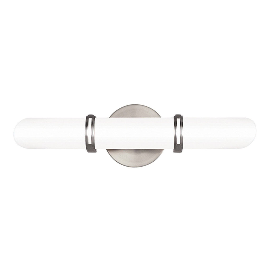 2 Light Bath Bracket, Satin Nickel P415417