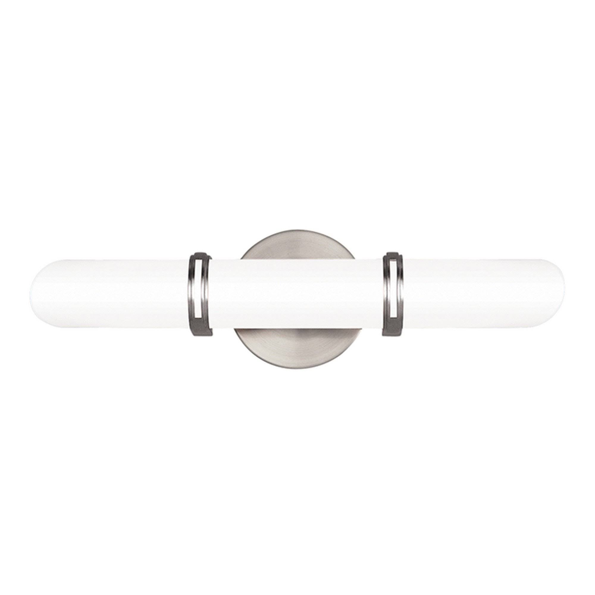 2 Light Bath Bracket, Satin Nickel P415417