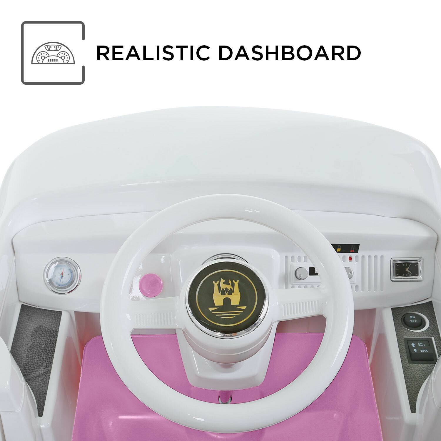 Pink 6V Battery Powered Ride-On Toy Car T6318