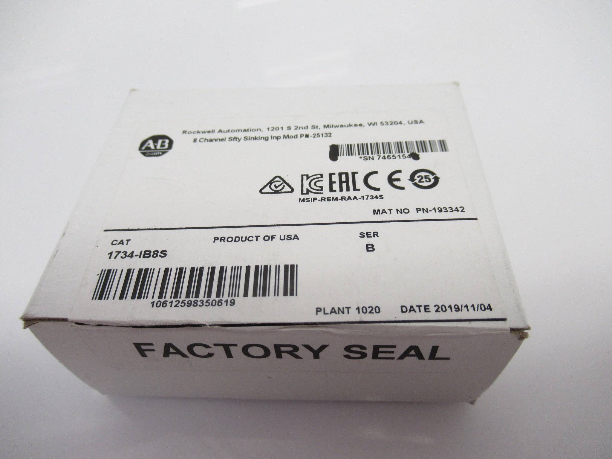 Safety Sinking Input Module 8 Chnl H722
