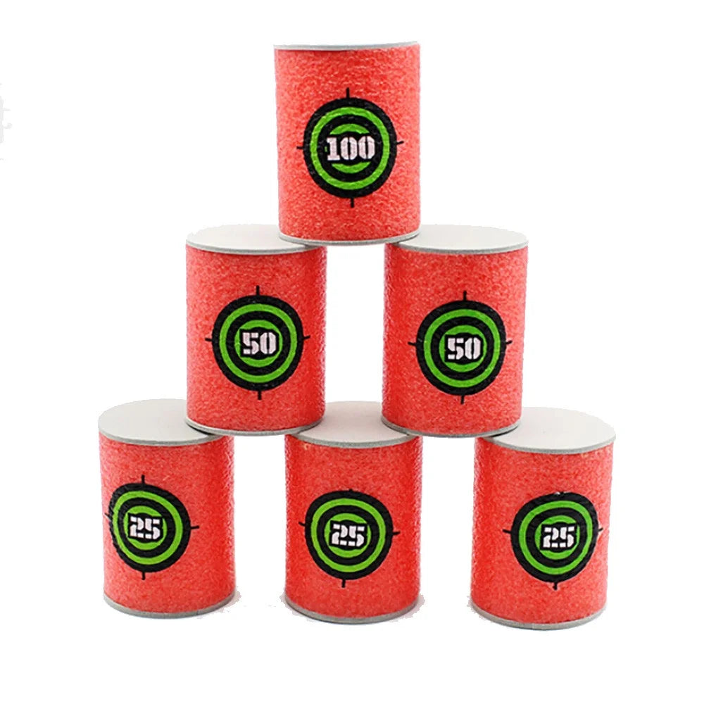 18x EVA Soft Bullet Target Dart Toy D71376