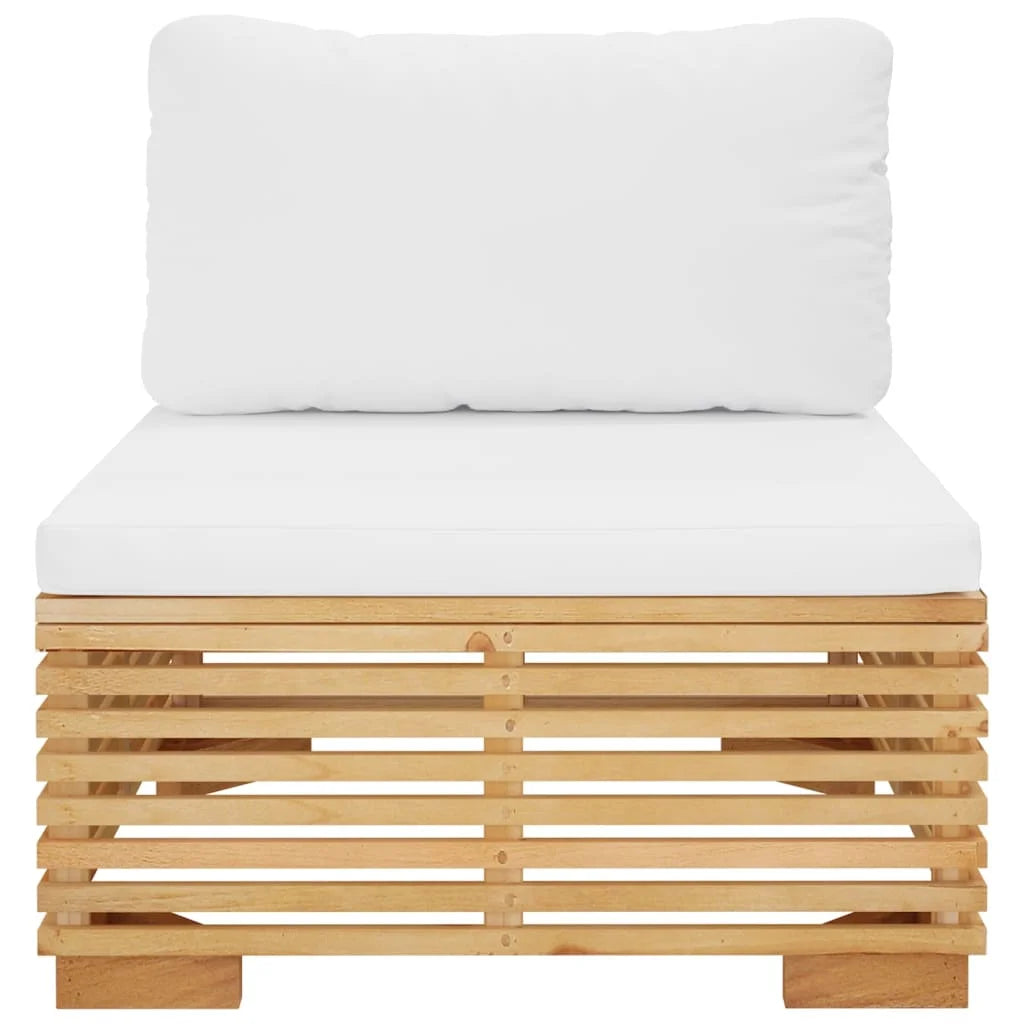 Teak Patio Sofa with Cushions A787938