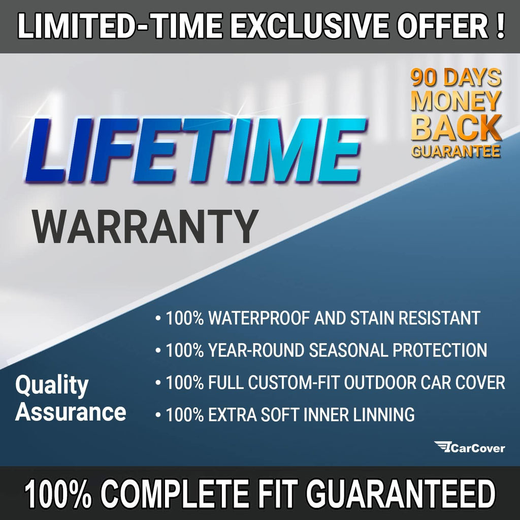 Full Car Cover Waterproof All Weather Resistant Custom Outdoor Indoor Sun Snow Storm Protection Form-Fit Padded Cover with Straps L4167